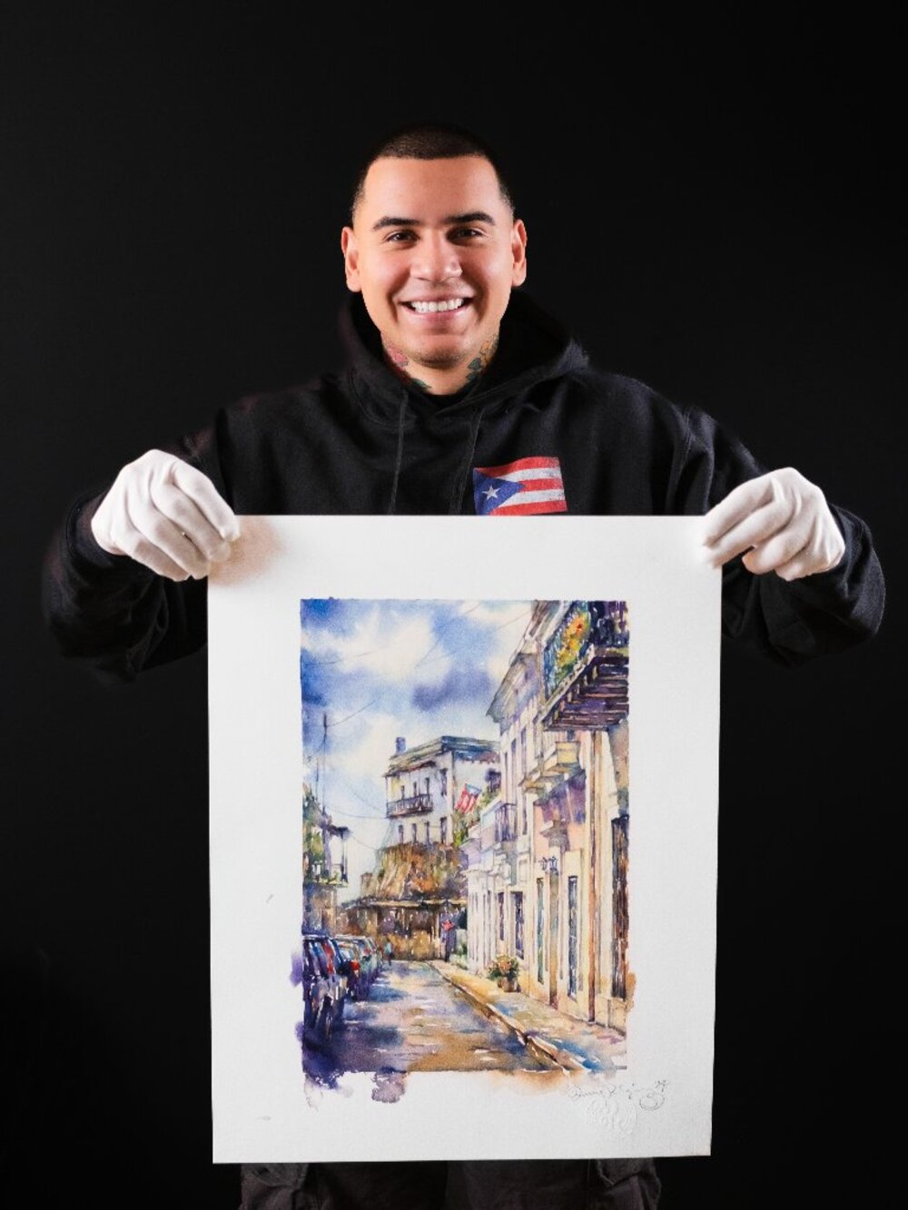 PUERTO RICO - "BALCONES DE VIEJO SAN JUAN" WATERCOLOR (LIMITED EDITION)